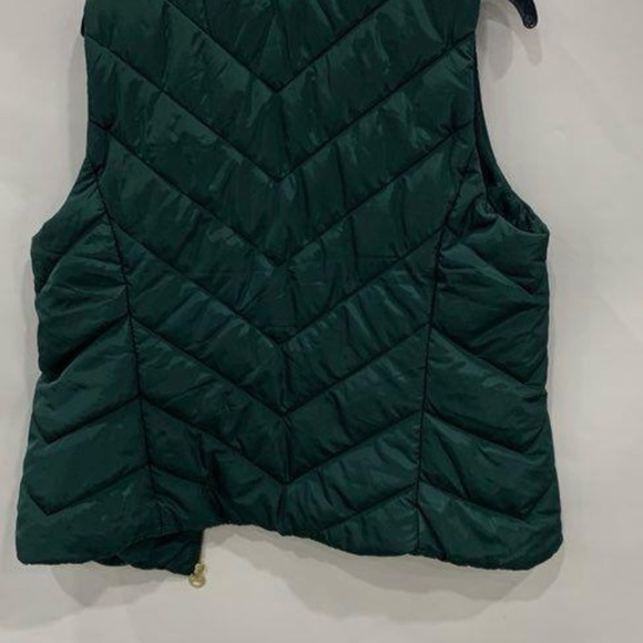 Michael Michael Kors Dark Emerald Green Puffer Vest Size L  NWT - Picture 7 of 8